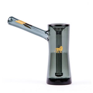 Marley Natural - Smoked Glass Bubbler with Gold Stripe Decal