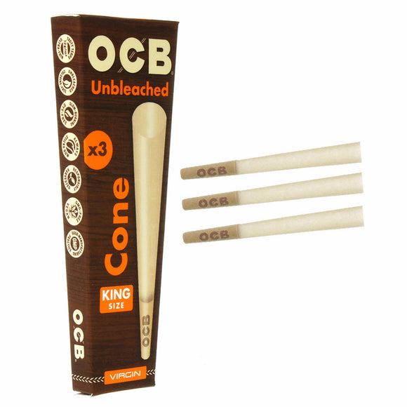 OCB Unbleached Cone 3pcs - King Size