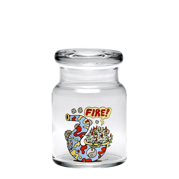 420 Science Pop Top Jar Small - Fire Bud