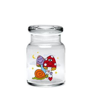 420 Science Pop Top Jar Small - Woke Cosmic Mushroom