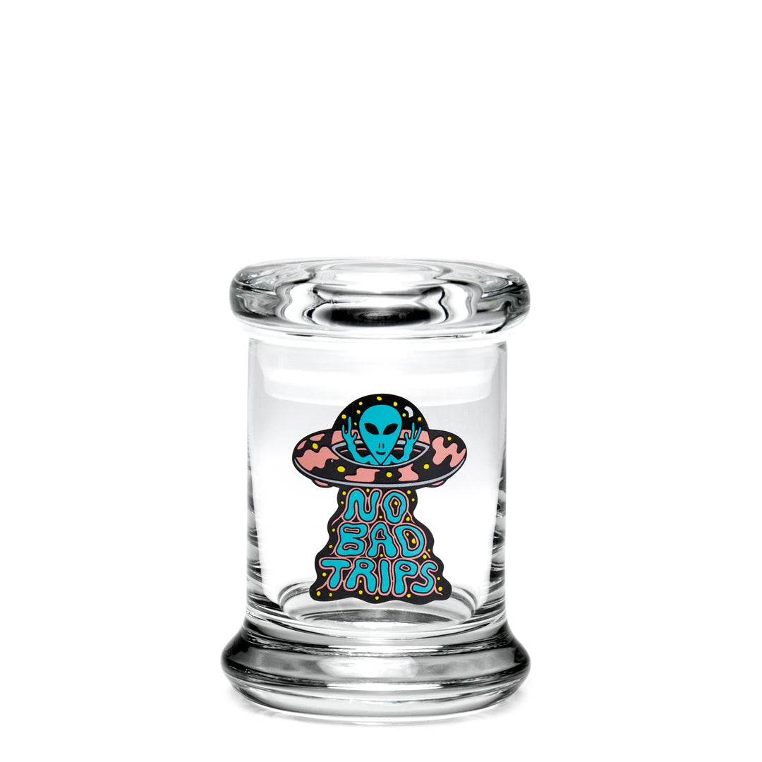 420 Science Pop Top Jar Extra Small - No Bad Trips