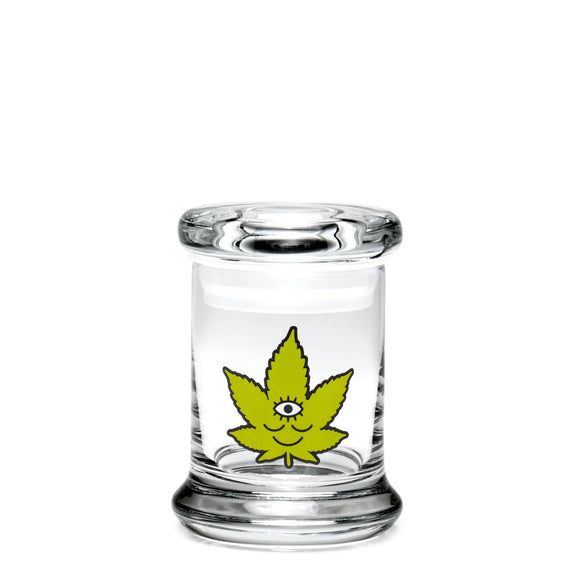 420 Science Pop Top Jar Extra Small - Toke Face