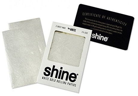 Shine White Gold 1 1/4 Rolling Papers - 2 Sheet