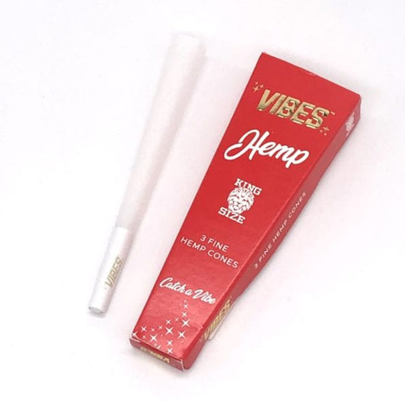 VIBES CONES ROLLING PAPER - KING SIZE (3 CONES)